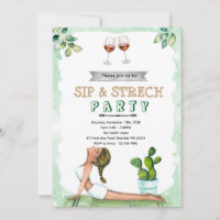 Invitation au vin et au yoga Sip and Stretch