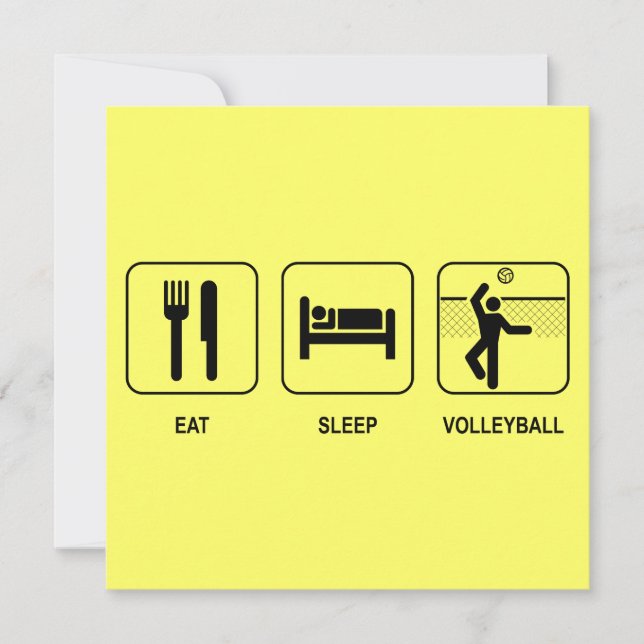 Invitation au volley-ball de Sleep (Devant)