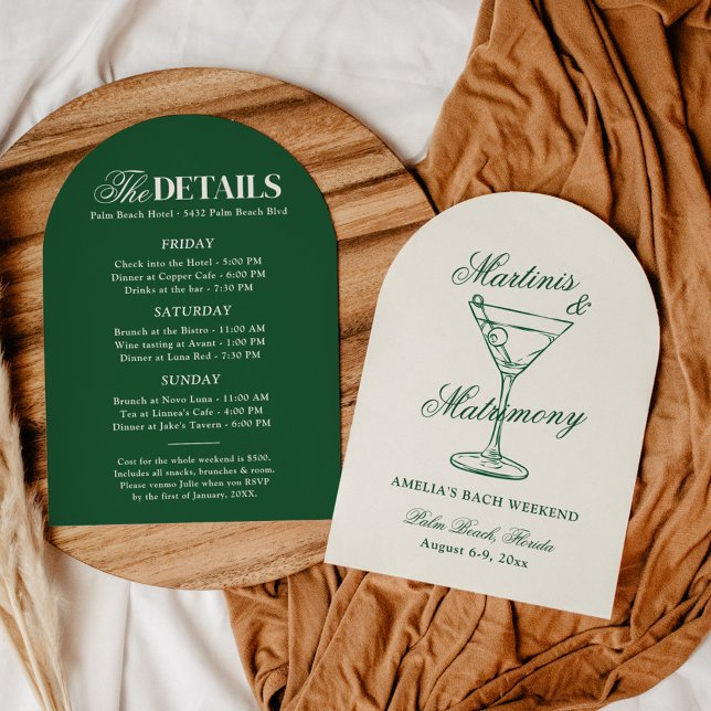 Invitation au week-end de célibat : Martinis et ma (Créateur téléchargé)