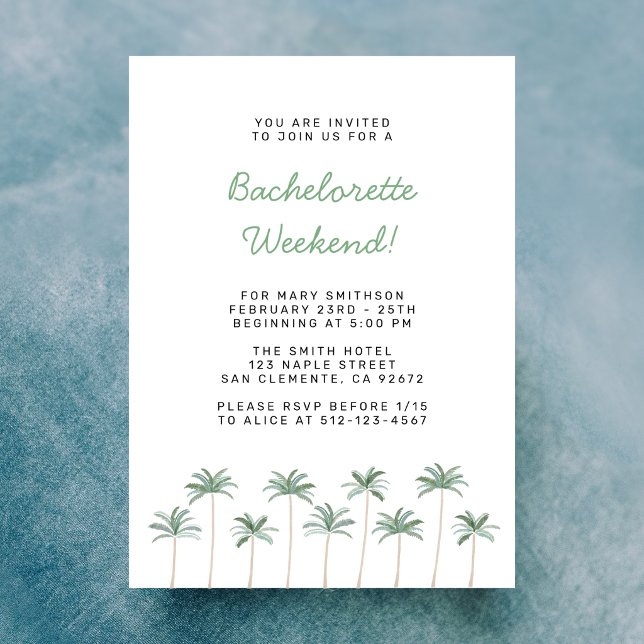 Invitation au week-end de l'enterrement de vie de  (Créateur téléchargé)