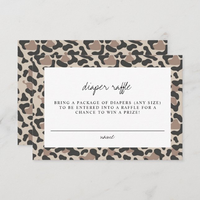 Invitation Aubree - Jungle Safari Poster de animal Raffle (Devant / Derrière)