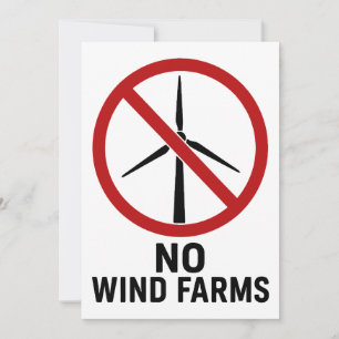 Invitation Aucune ferme éolienne - Aucune éolienne