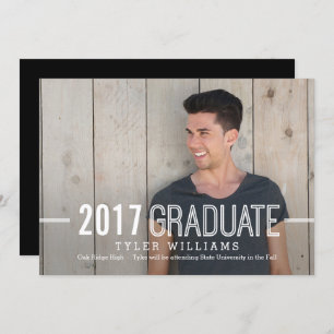 Invitation audacieuse Faire-part de graduation san