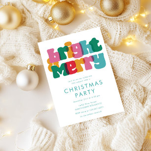 Invitation Audacieuse Joyeuse Bright Christmas Party Invitati