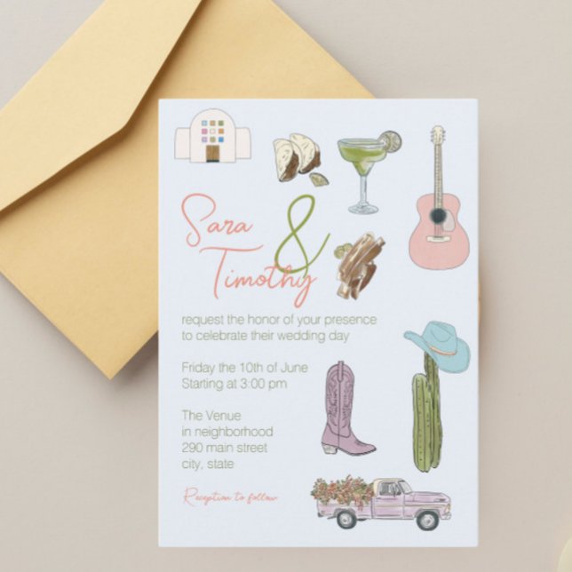 Invitation Austin Texas Mariage Suite (Austin, Texas Wedding )