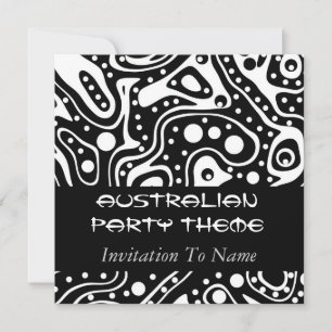 Invitation Australian Party Thème Be An Aussie
