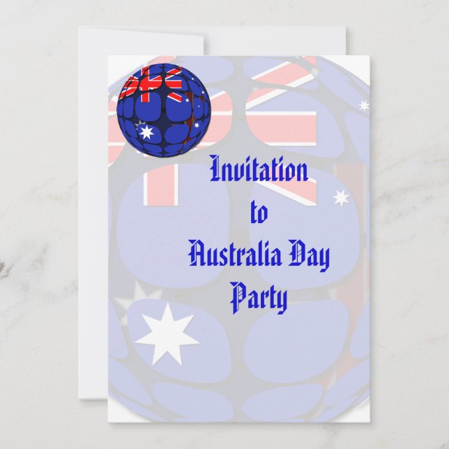 Invitation Australie (Devant)