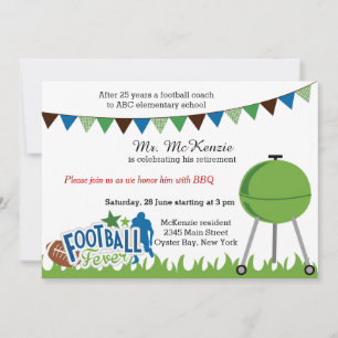 Invitation Autocar de football