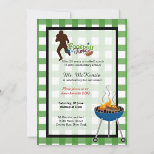 Invitation Autocar de football