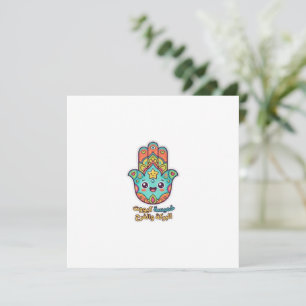 Invitation Autocollant de main Hamsa Kawaii marocain mignon