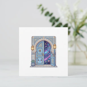 Invitation Autocollant de porte marocaine magique Kawaii mign