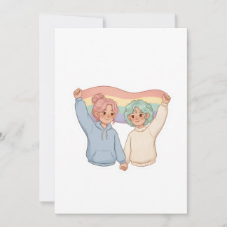 Invitation Autocollant pour couple LGBTQ – Citation d'amour m