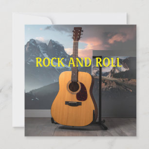 Invitation Autocollants Rock and Roll