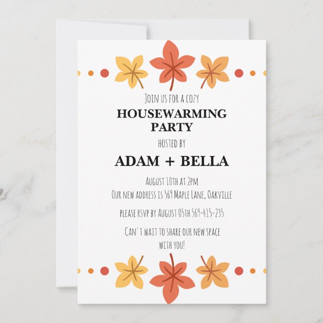 Invitation automne accueil (Devant)