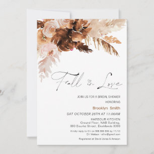 Invitation Automne automne en amour Fête des mariées florale