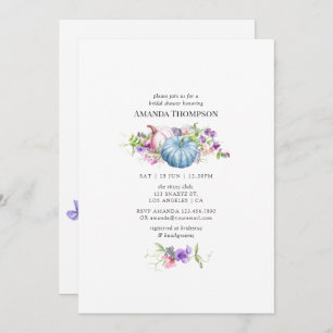 Invitation Automne - Automne Fête des mariées florale