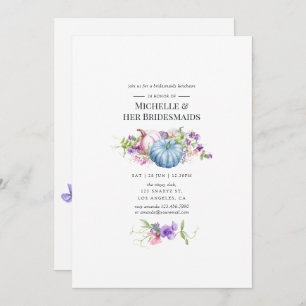 Invitation Automne - Automne Floral Bridesmaitres Déjeuner