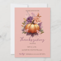 Automne Automne Floral Citrouilles Thanksgiving Dî