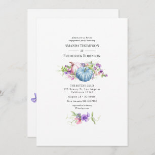 Invitation Automne - Automne Floral Engagement Party