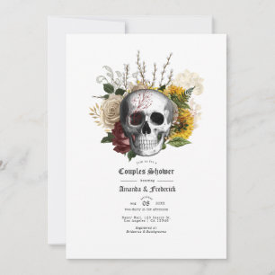 Invitation Automne Automne Rustique Floral Gothique Couples D