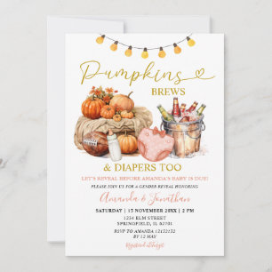 Invitation Automne Citrouille Brews Diapeurs Girl Genre Revei