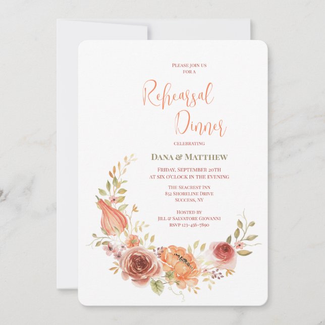 Invitation Automne Croissant (Devant)