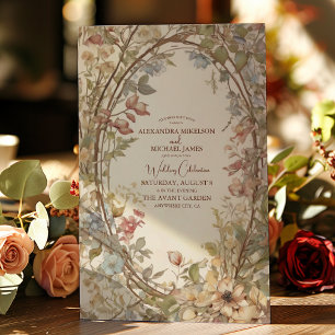 Invitation Automne Feuilles Russe Pays Boho Mariage
