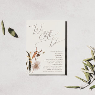 Invitation Automne Fleur sauvage Beige Nous Faisons Encore Vo