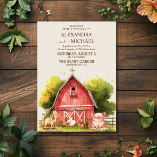 Invitation Automne Hiver Automne Mariage agricole