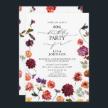 Invitation Automne Jardin d'été Burnt Orange 60e Anniversaire<br><div class="desc">Célébrez votre 60e anniversaire en style avec notre magnifique jardin d'été d'automne Burnt Orange 60e anniversaire Invitation! Idéal pour un anniversaire d'automne, cette invitation de luxe fera le bonheur des clients pour le grand jour. L'avant de l'invitation présente une délicate couche plate de fleurs vintages de jardin d'automne et d'automne...</div>