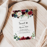 Invitation Automne Moderne Calligraphie Sweet 16 Anniversaire<br><div class="desc">Cet automne calligraphie moderne douce invitation de fête de 16 ans est parfait pour un anniversaire rustique. Le design est composé de fleurs bordeaux,  rouges,  navales,  bleues et rousses rayonnantes et gracieuses peintes à la main,  inspirant la beauté naturelle.</div>