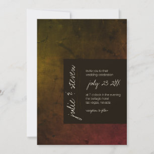 Invitation Automne Moody Dark Mariage moderne