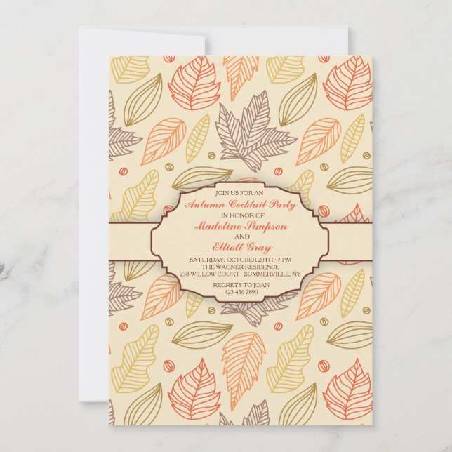 Invitation Automne Patron (Devant)
