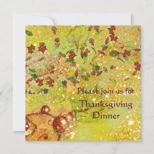 Invitation AUTOMNE QUITTE Thanksgiving Dîner