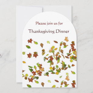 Invitation AUTOMNE QUITTE Thanksgiving Diner Party