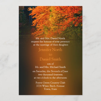 Invitation Automne Russe Mariage Mariage de automne