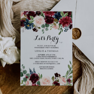 Invitation Automne Rustique Éblouissant Bourgogne Faisons la 