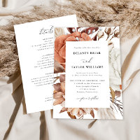 Automne Rustique Floral, Cadre Mariage Un Pièce