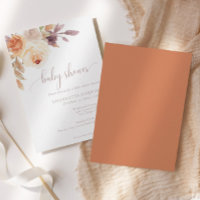 Automne Terracotta Boho Floral | BABY SHOWER
