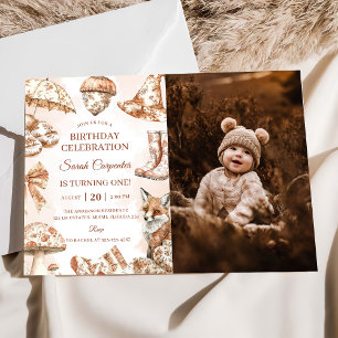 Invitation Automne Toile De Jouy Woodland Thème Anniversaire