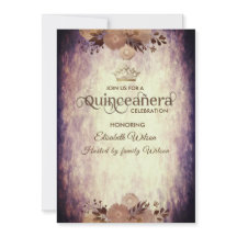 Automne vintage élégant floral tiara Quinceañera