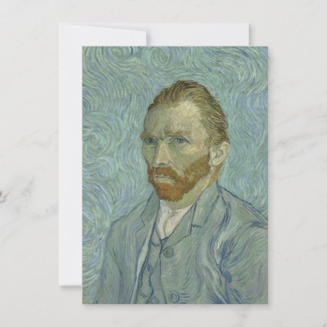 Invitation Autoportrait de Vincent Van Gogh 1889 (Devant)