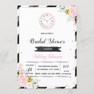 Invitation Autour de l'invitation de partie d'horloge