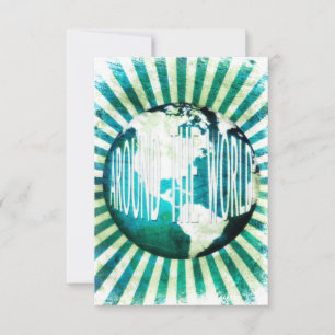 Invitation autour du monde : globe burst