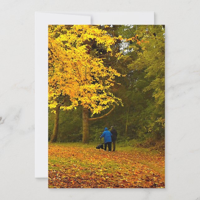 Invitation autumn couple (Devant)