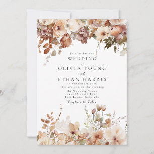 Invitation Autumn Hanging Florals