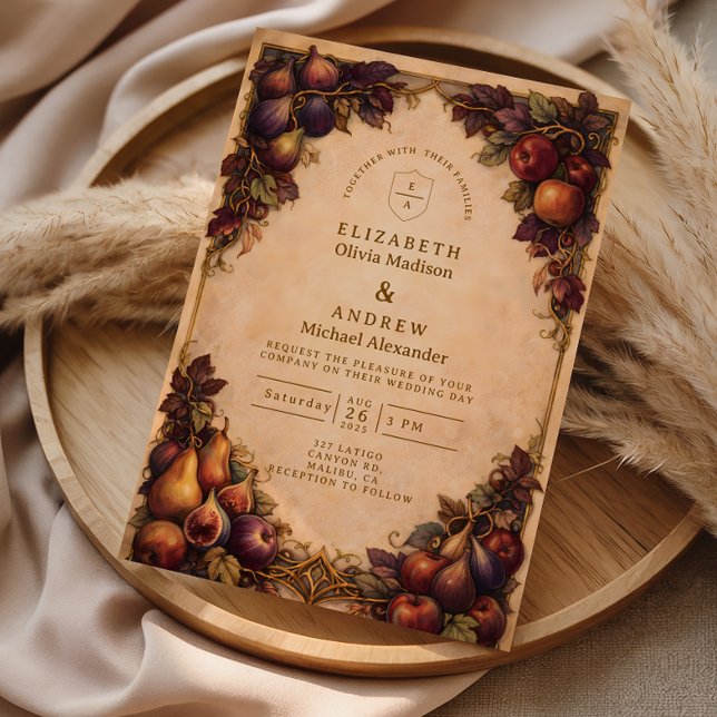 Invitation Autumn Harvest Fruit Wedding (Créateur téléchargé)