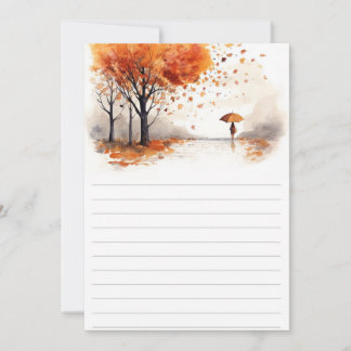 Invitation Autumn Leaves Hardcover Notebook | Fall Forest Jou