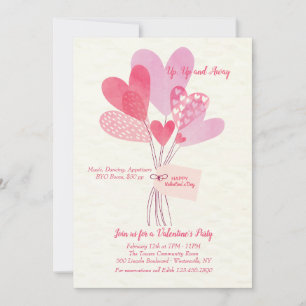 Invitation aux ballons de la Saint-Valentin