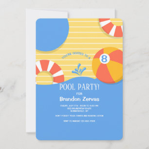 Invitation aux bouées de piscine